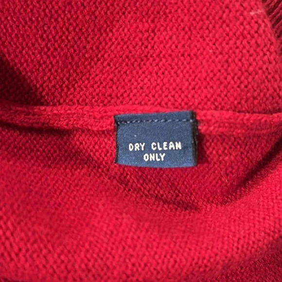 Vintage Polo Ralph Lauren Red Long Sleeve Lambswool Knit Sweater Men Size XXL - Picture 6 of 8